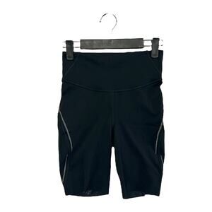 Lululemon Base Pace High-Rise Reflective Short 8" Women's Sz 4 Black Nulux Bike